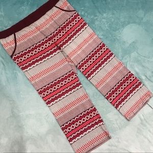 CACIQUE Pajama Pants Red White Plus Size 22/24